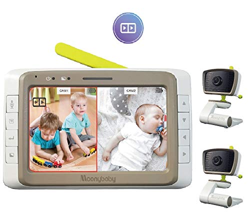 MoonyBaby Baby Monitor with 2 Cameras Split Screen review